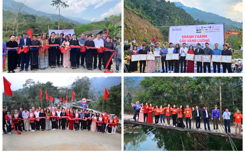 Cerimonia di inaugurazione di due ponti ad Ha Giang