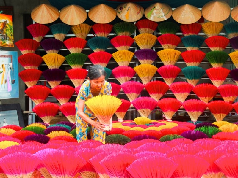 Découvrir le village des bâtons d’encens de Thuy Xuan