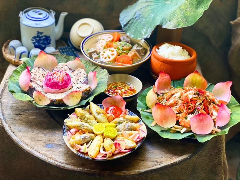 Dai fiori al piatto : il tocco floreale della cucina vietnamita